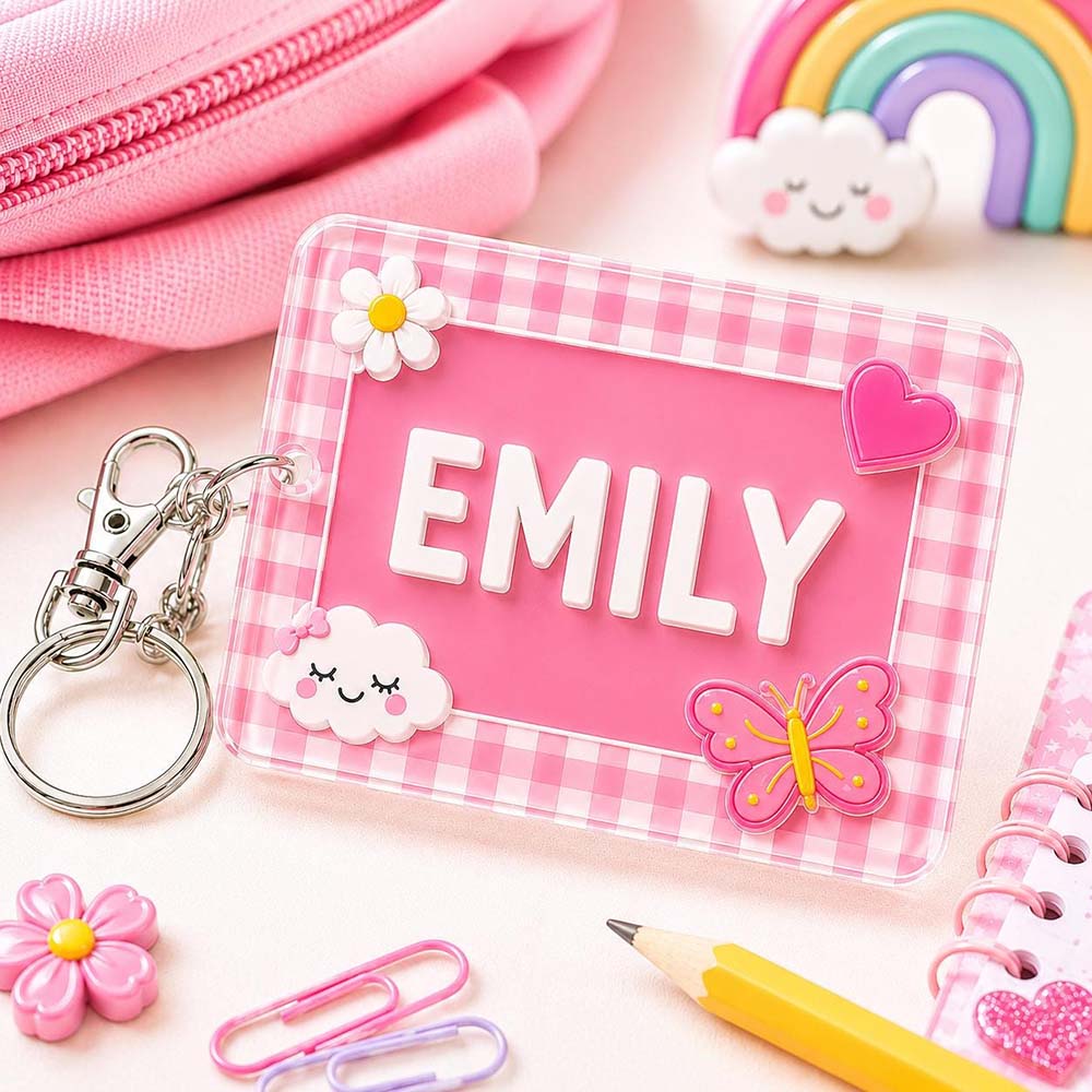 Personalized Kids Name Tag With Emergency Contact Info | CWGift104