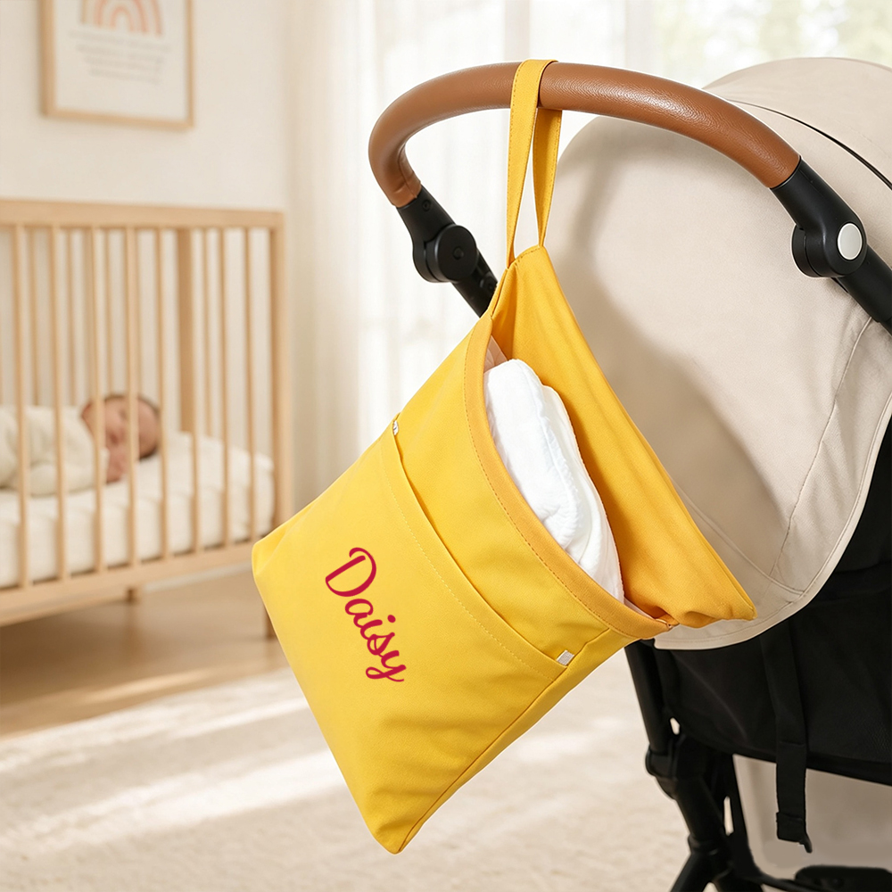 Personalized Waterproof Daycare Pouch For Kids Spare Clothes | CWBaby537