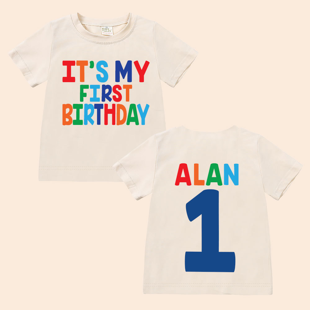 Personalized My First Birthday T-Shirt | inBirth24