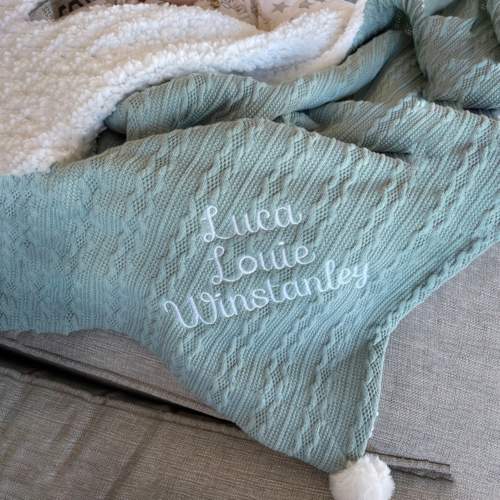 Personalized Embroidered Soft Fleece Baby Blanket | CWBaby80