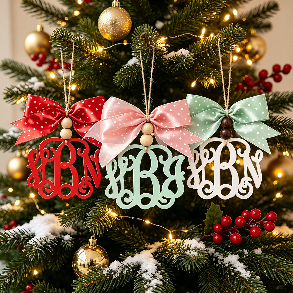 Personalized 3D Printed Car Monogram Charm | CWGift108