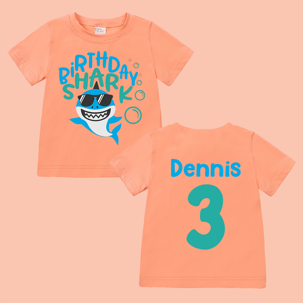 Personalized Shark Birthday T-Shirt | inBirth31