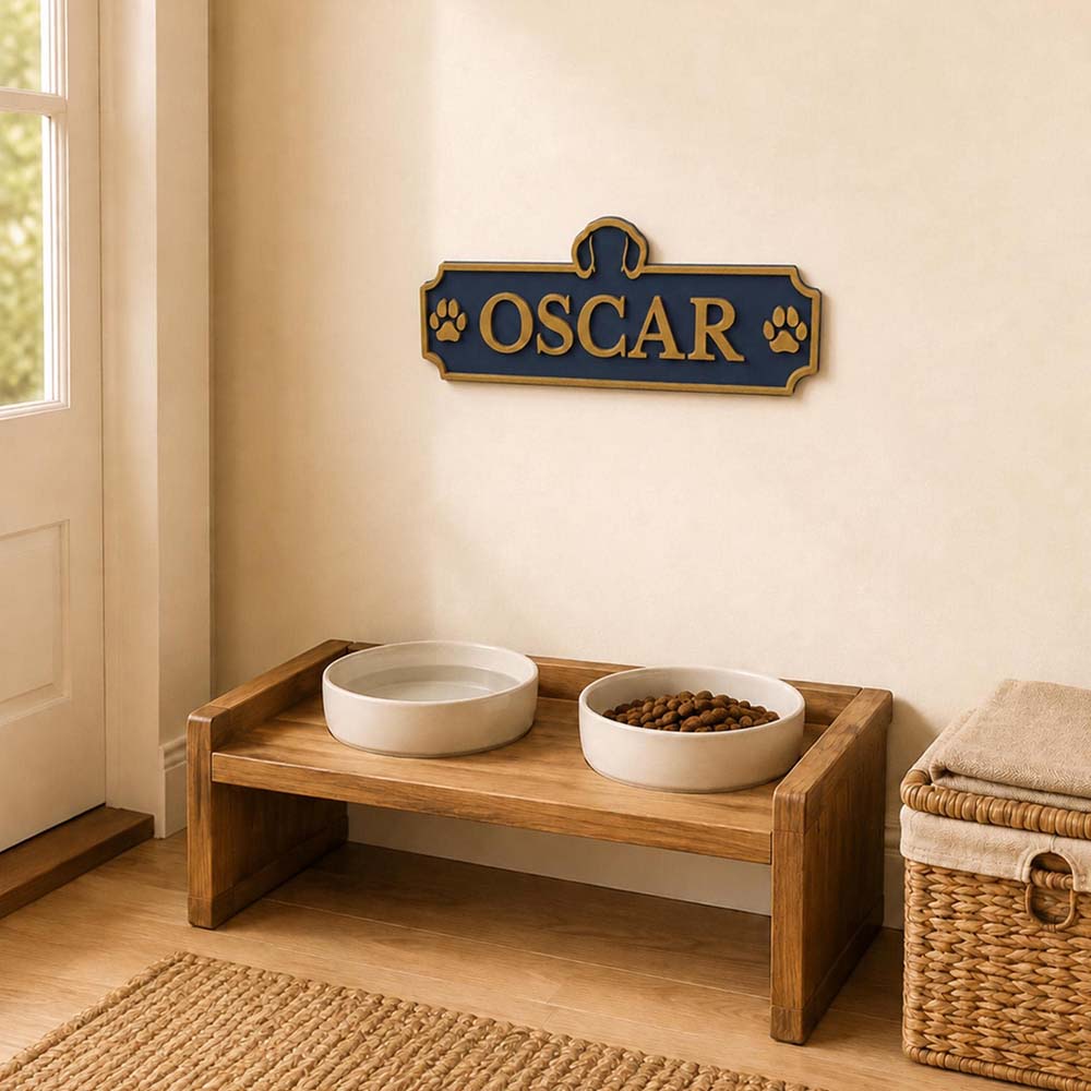 Personalized 3D Printed Pets Name Sign Hanging Tag | BKPet612