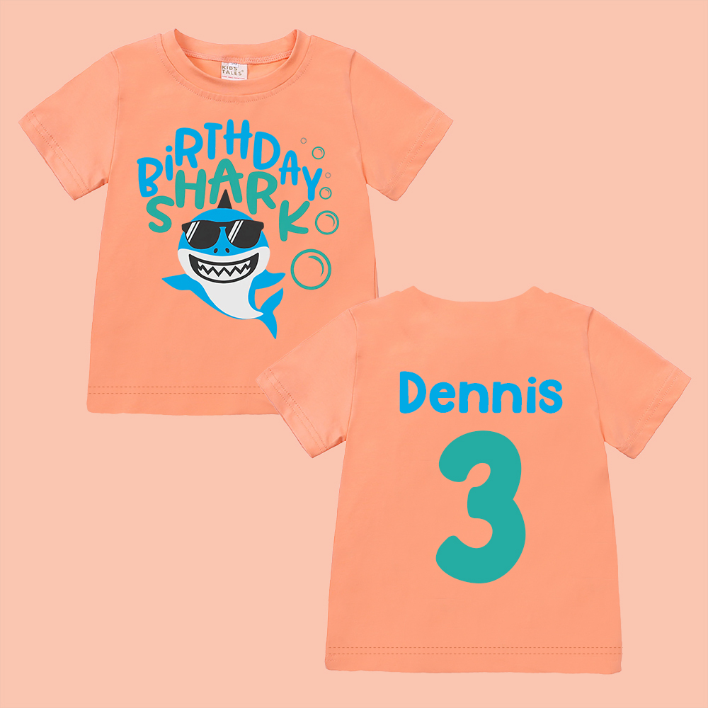 Personalized Shark Birthday T-Shirt | inBirth31