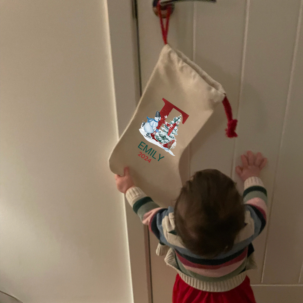 Personalized 30*40cm Christmas Santa Stocking | MCGift21