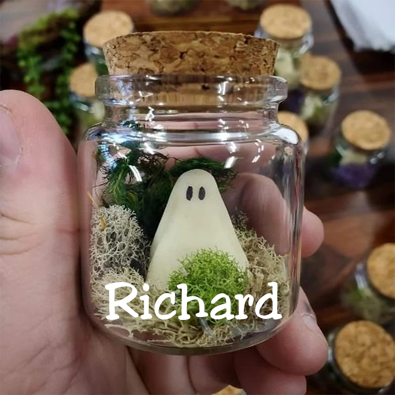 Personalized Ghost In a Bottle Halloween Party Favors | CWHalloween14