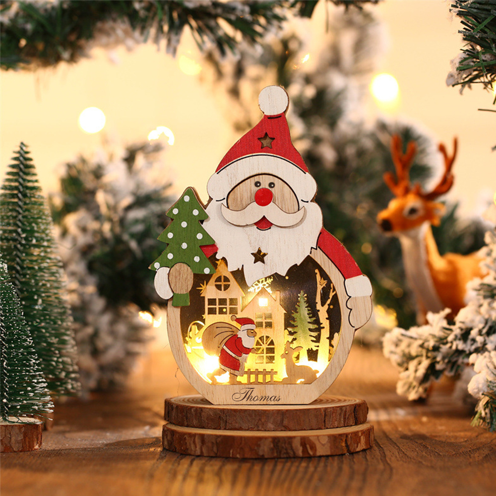 Personalized Christmas Ornaments Decoration with Light | MCGift30