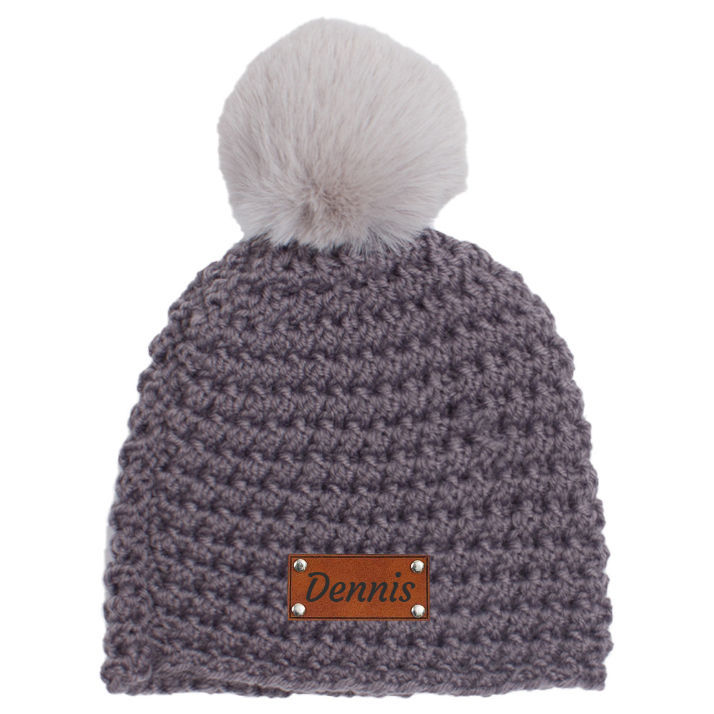 Personalized Embroidery Kid Colorful Pom Pom Hat | HSKid49