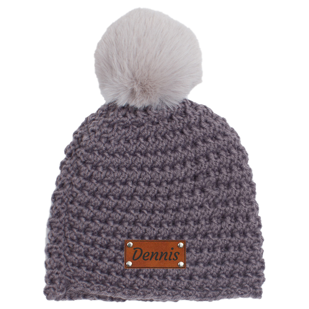 Personalized Embroidery Kid Colorful Pom Pom Hat | HSKid49