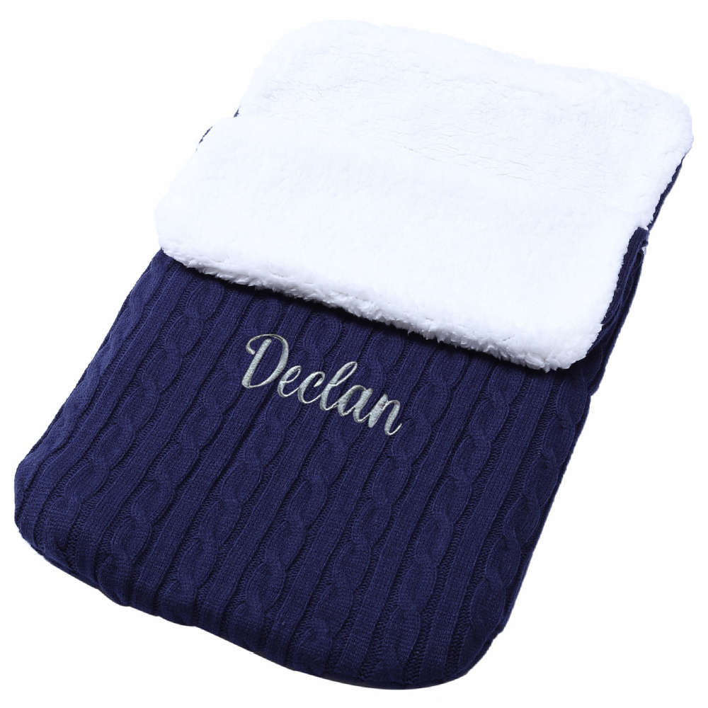 Personalized Embroidery Sherpa Sleeping Bag for Babies | CWBaby93