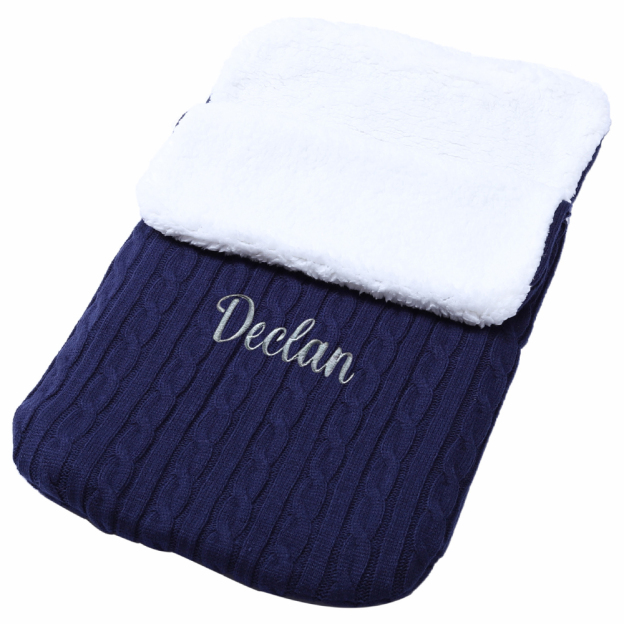 Personalized Embroidery Sherpa Sleeping Bag for Babies | CWBaby93