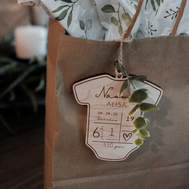 Personalized Baby's First Christmas Wood Ornament | MCGift85