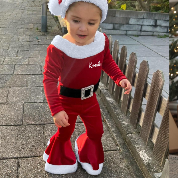 Personalized Kid Christmas Santa Claus Outfit | MCGift94