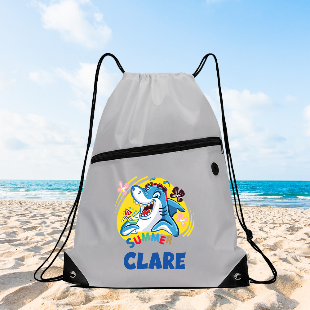 Personalized Lovely Drawstring Water Proof Beach Bag | CWBeach14701