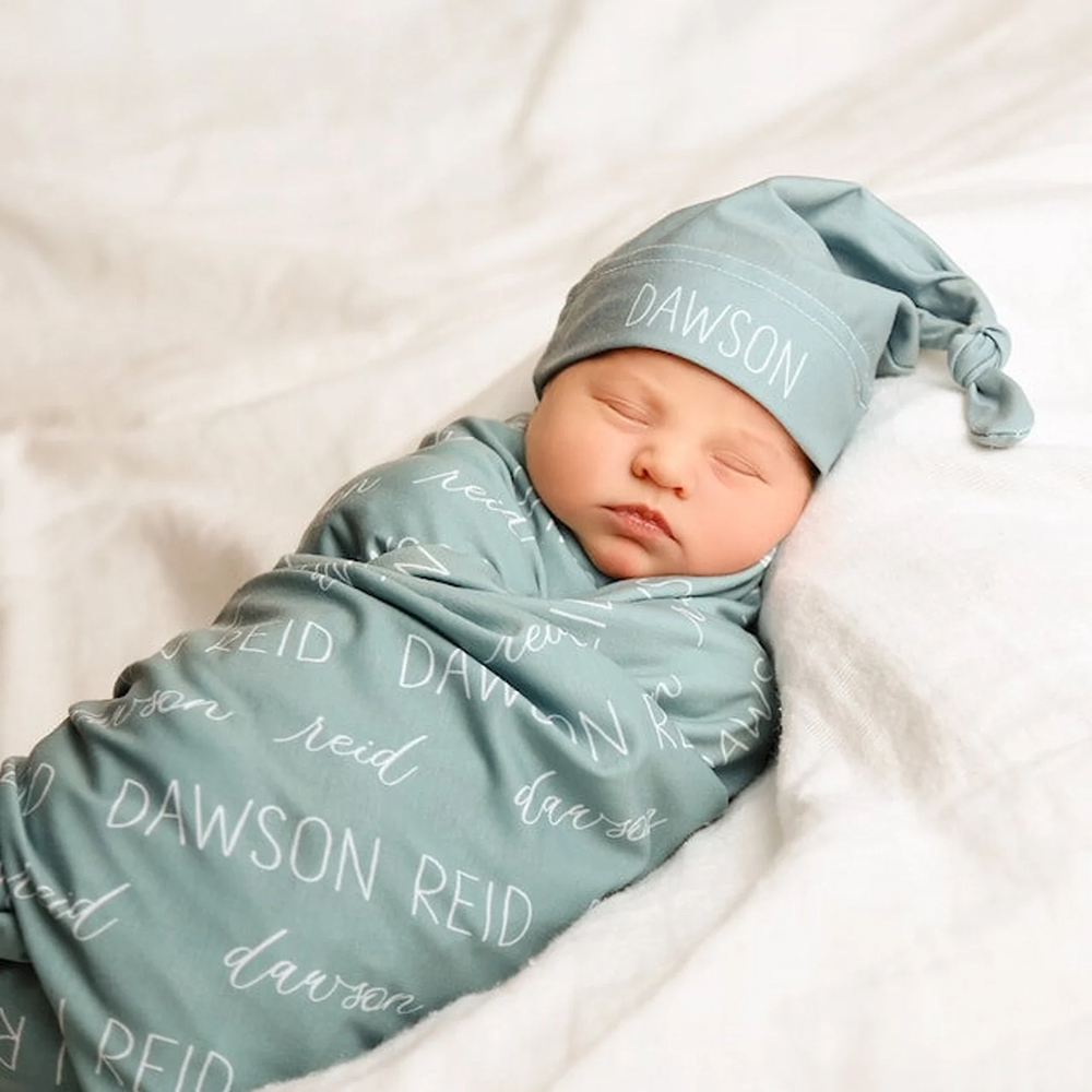 Personalized Baby Swaddle Blanket Set for Comfort & Unique | BBBlanket11