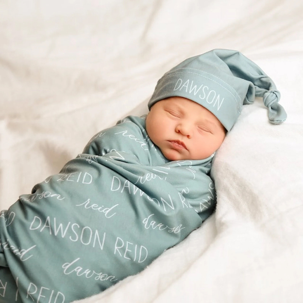 Personalized Baby Swaddle Blanket Set for Comfort & Unique | BBBlanket11