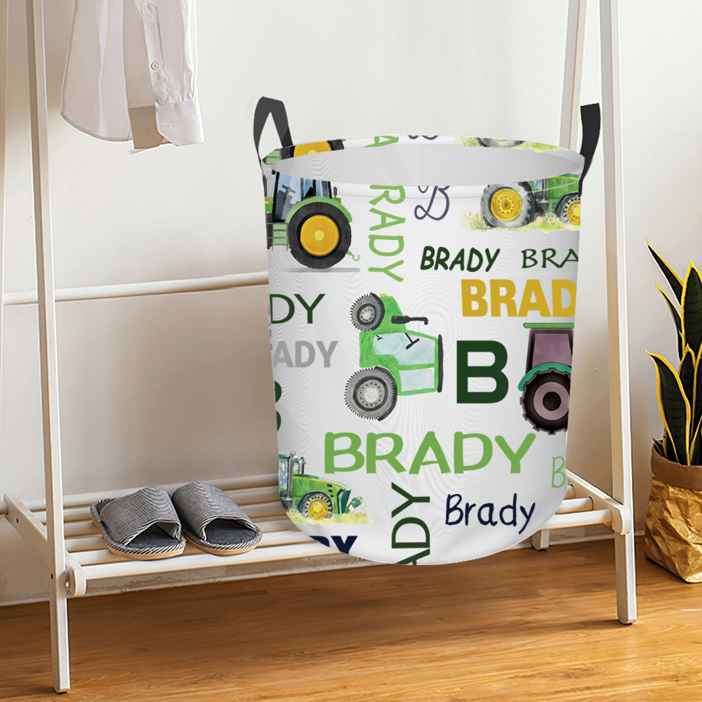 Personalized Laundry Collapsible Baskets with Handle | | CWBasket03