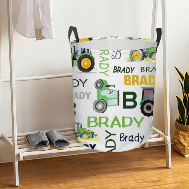 Personalized Laundry Collapsible Baskets with Handle | | CWBasket03