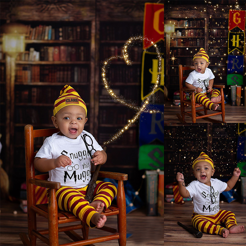 Personalized Baby Snuggle This Muggle 3 Piece Outfit Set | CWBaby169