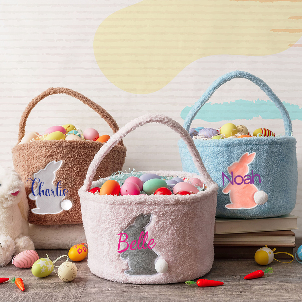 Personalized Name Easter Bunny Basket | CWEaster36