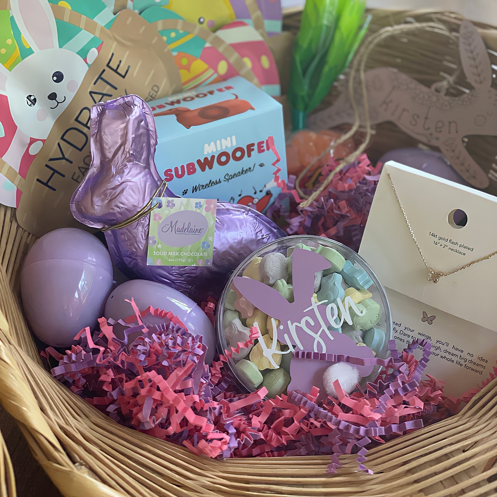 Personalised Lovely Easter Bunny Candy Containers | CWEaster40