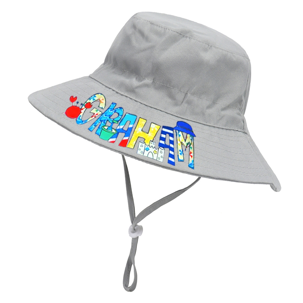 Personalized Lovely Summer Sun Protection Bucket Hat | CWBeach159