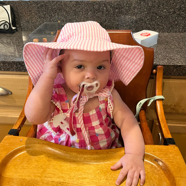 Personalized Embroidery Seersucker Sun Protection Hat | CWBeach161