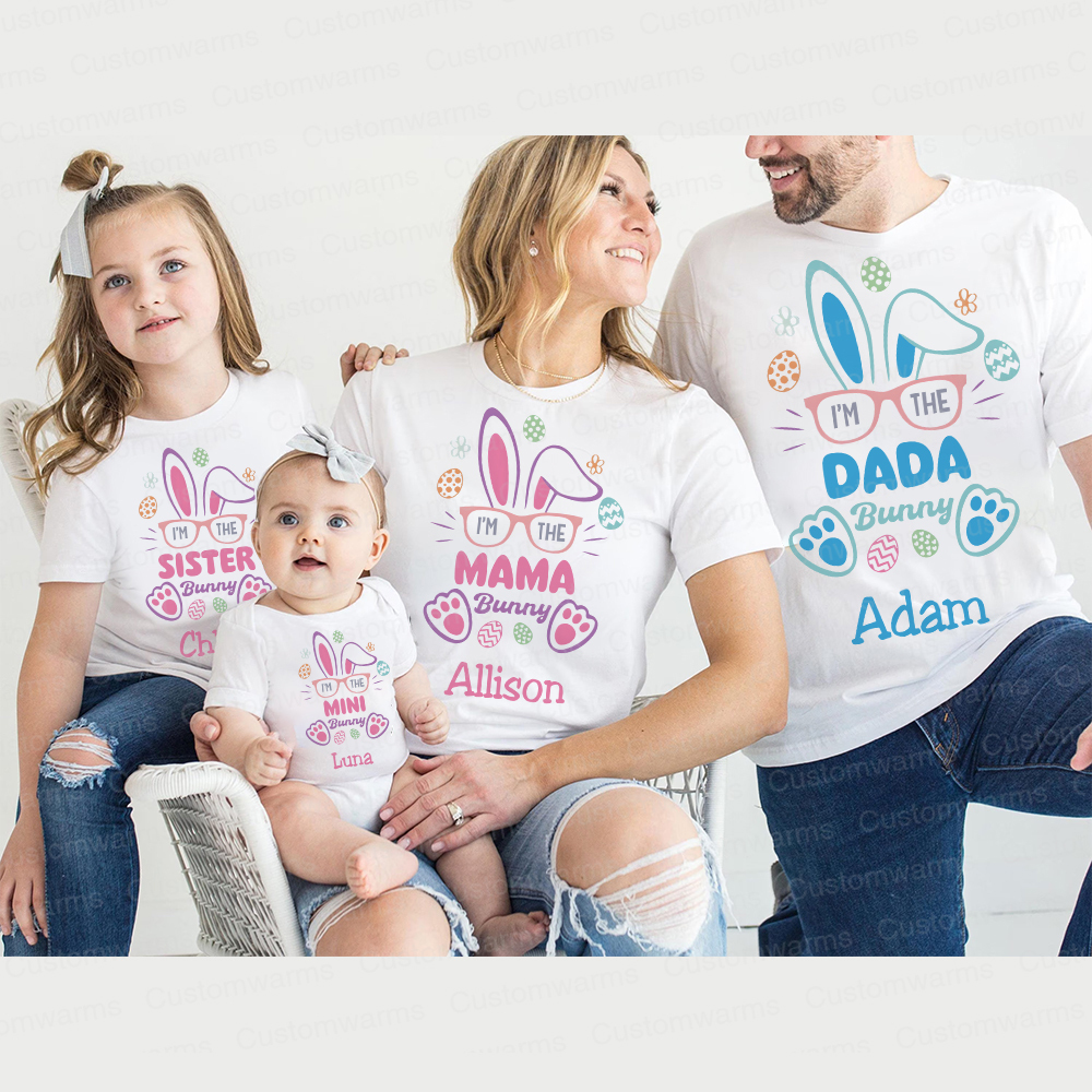 Personalized Family Happy Easter Matching Shirt | CWEaster60