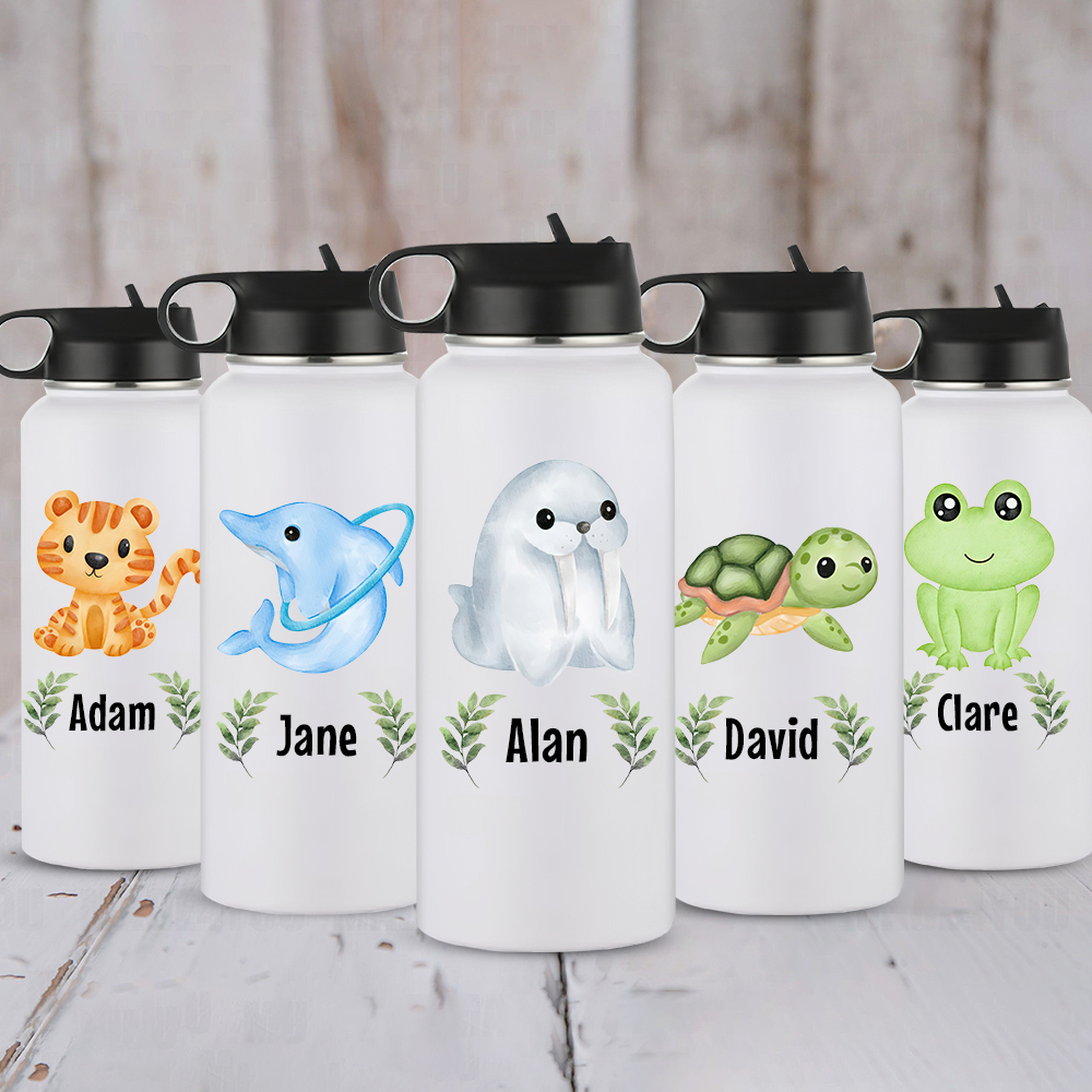 Personalized BPA Free 12oz/18oz Stainless Steel Water Bottle | YouBottle91