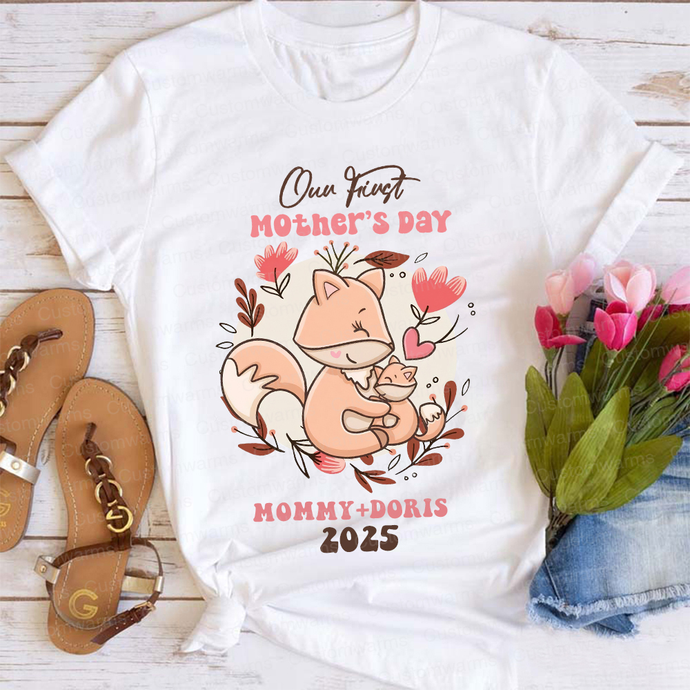 Personalized First Mother's Day Mommy and Baby Outfit | CWFamily40