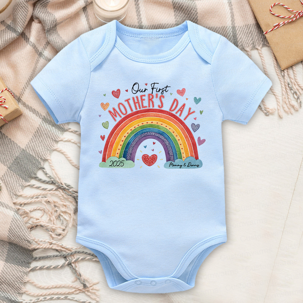 Personalized First Mother's Day Mommy and Baby Outfit | CWFamily21