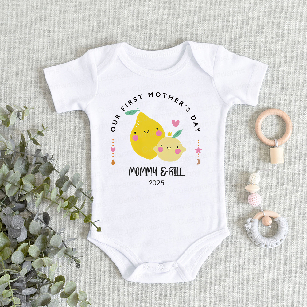 Personalized First Mother's Day Mommy and Baby Outfit | CWFamily22