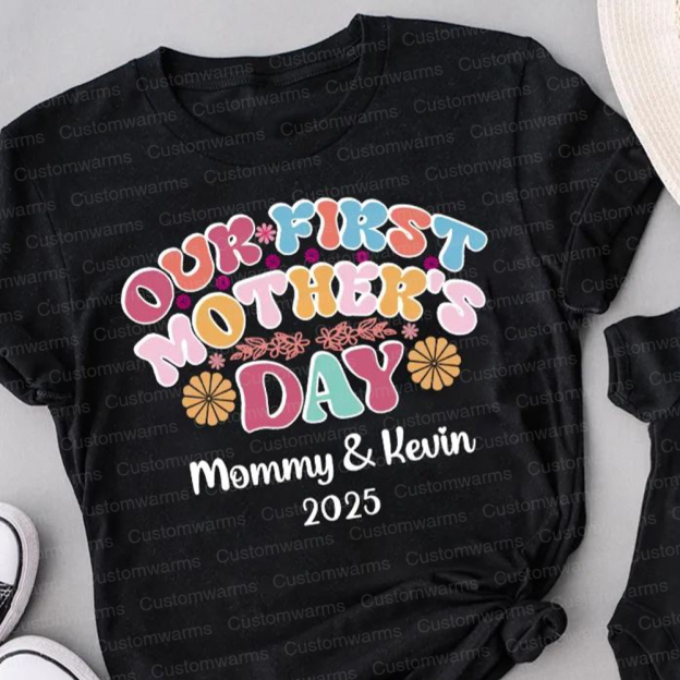 Personalized First Mother's Day Mommy and Baby Outfit | CWFamily24
