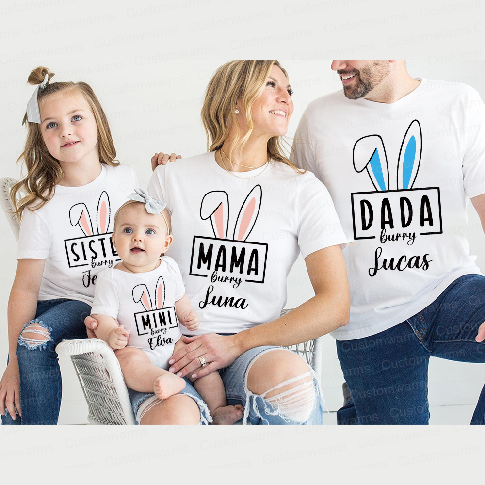 Personalized Family Happy Easter Matching Shirt | CWEaster63