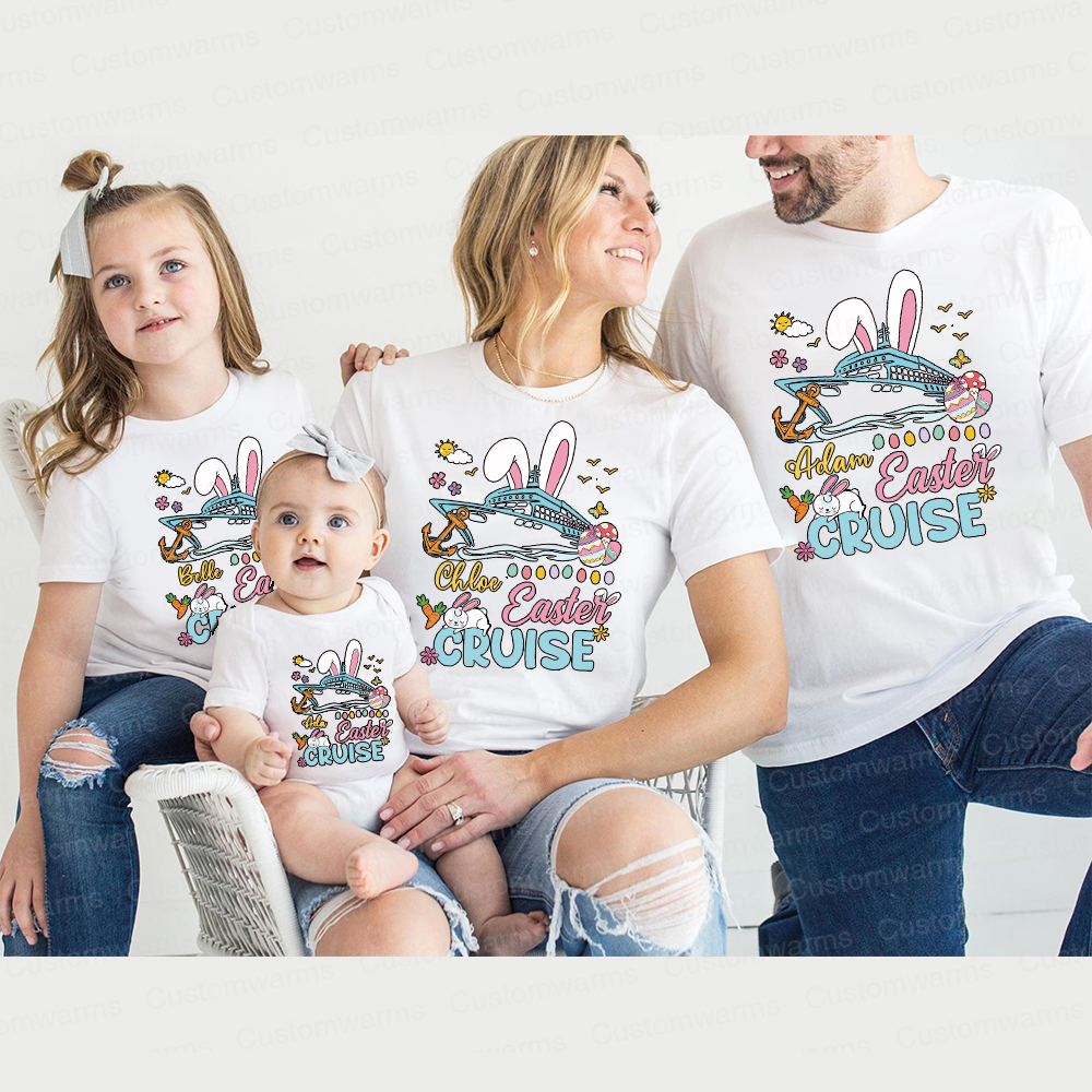 Personalized Family Happy Easter Matching Shirt | CWEaster70