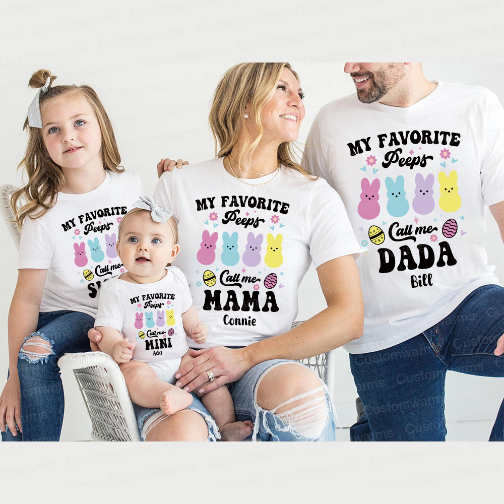 Personalized Family Happy Easter Matching Shirt | CWEaster71