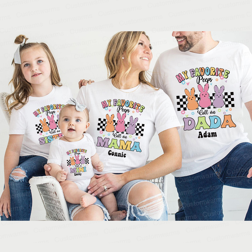 Personalized Family Happy Easter Matching Shirt | CWEaster72