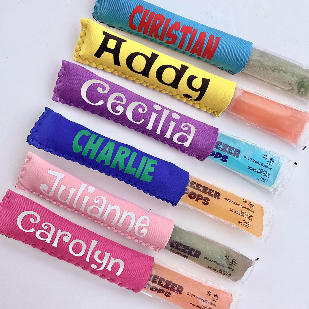 Personalized Icy Frozen Yogurt Popsicle Holder | CWBeach180