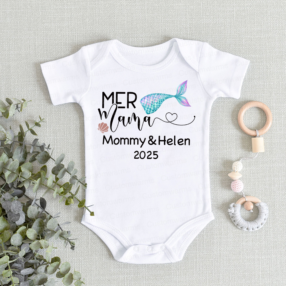 Personalized First Mother's Day Mommy and Baby Outfit | CWFamily52