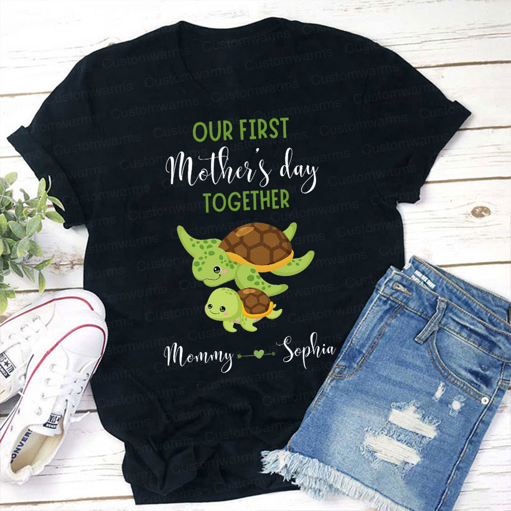 Personalized First Mother's Day Mommy and Baby Outfit | CWFamily46