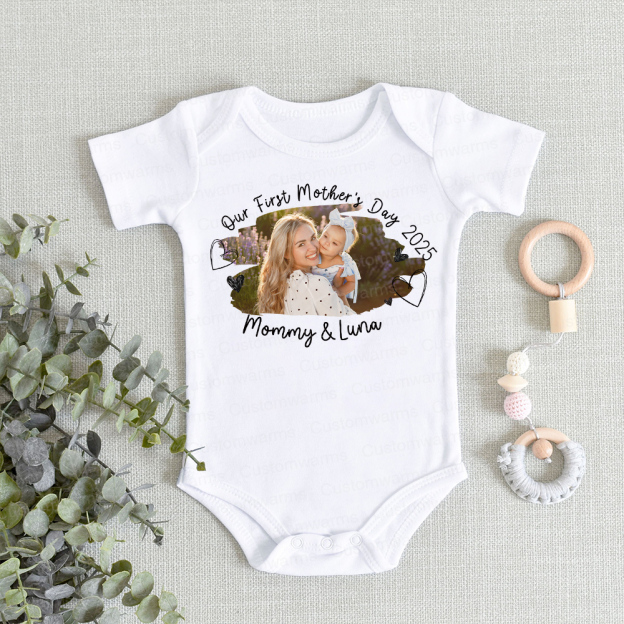 Personalized First Mother's Day Mommy and Baby Outfit | CWFamily60
