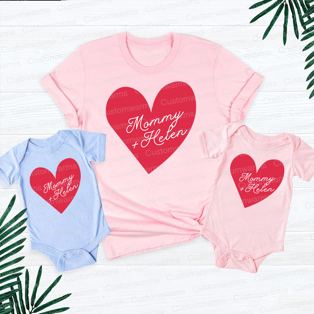 Personalized First Mother's Day Mommy and Baby Outfit | CWFamily62