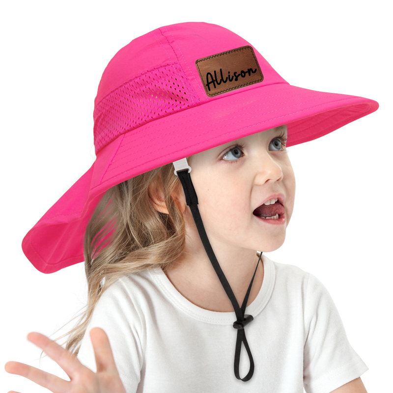 Personalized Leather Patch Bucket Hat for Comfort & Unique | CWBeach45