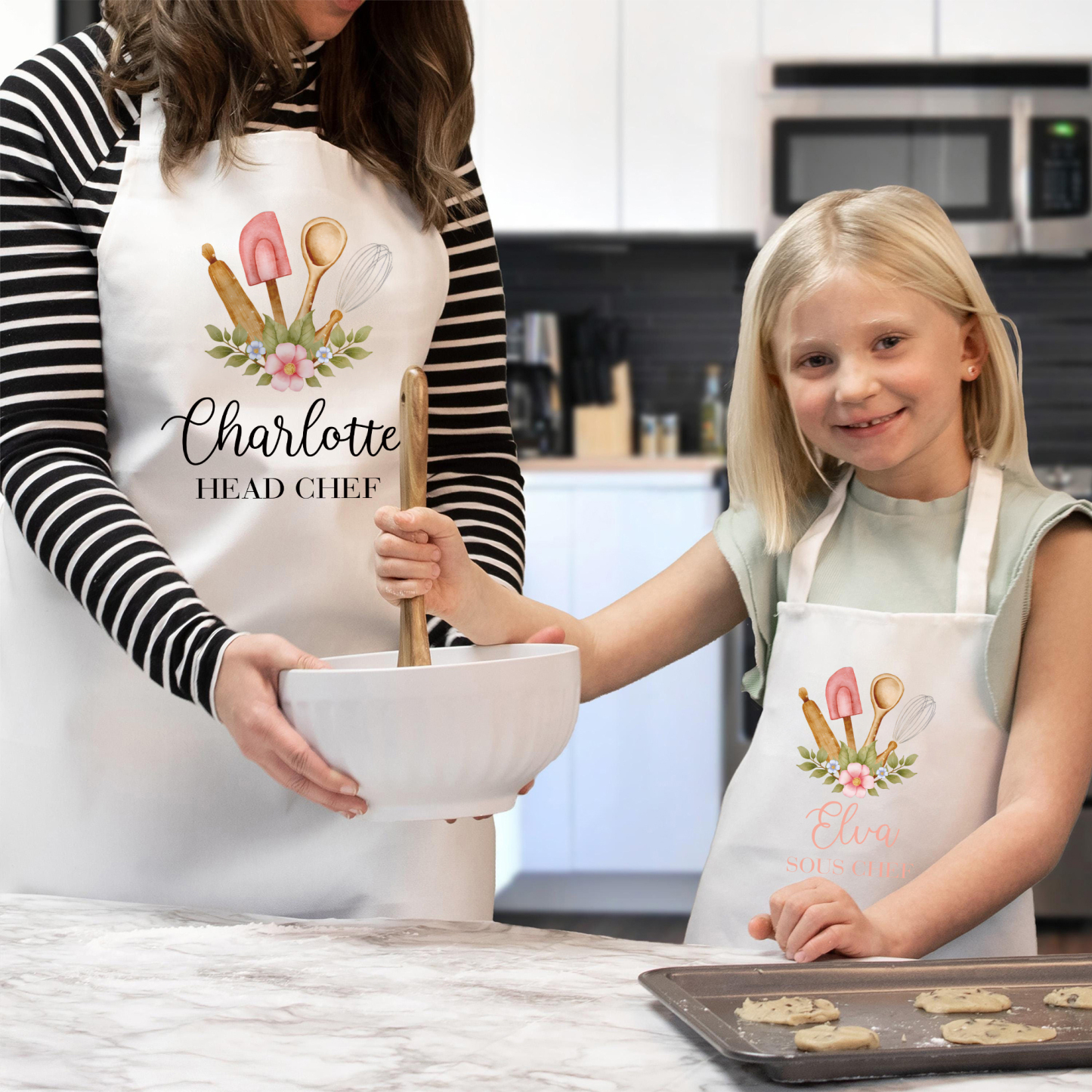 Personalised Multifunctional Waterproof Matching Family Apron | Apron37