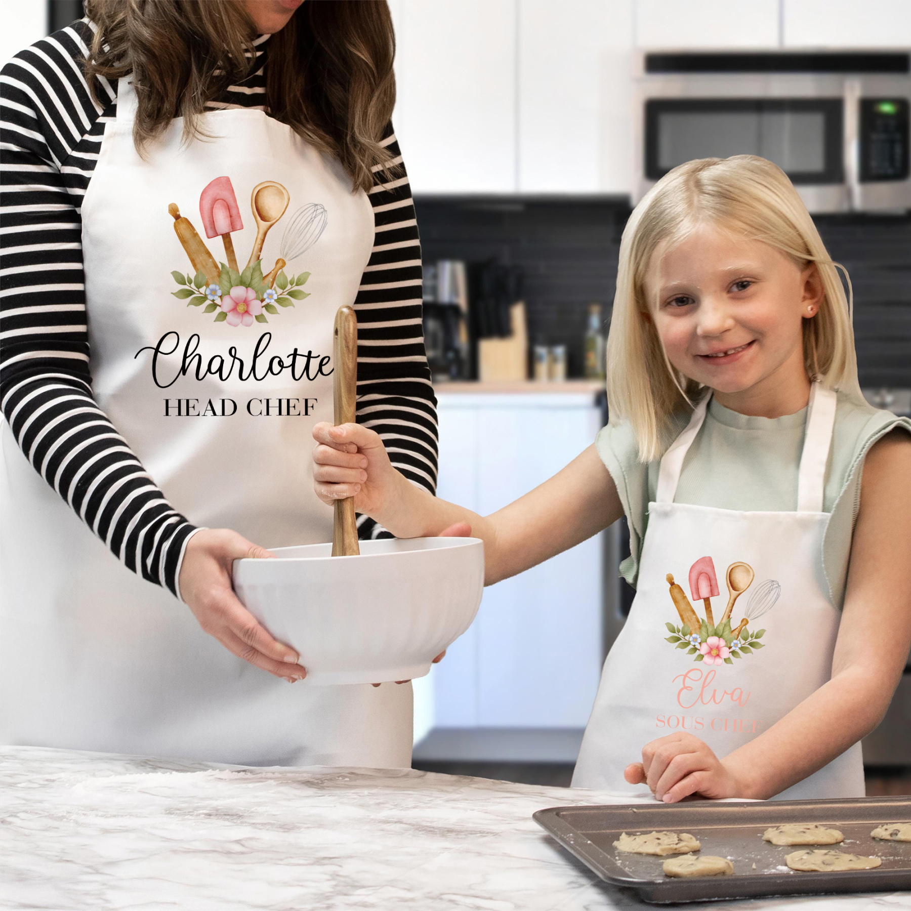 Personalised Multifunctional Waterproof Matching Family Apron | Apron37