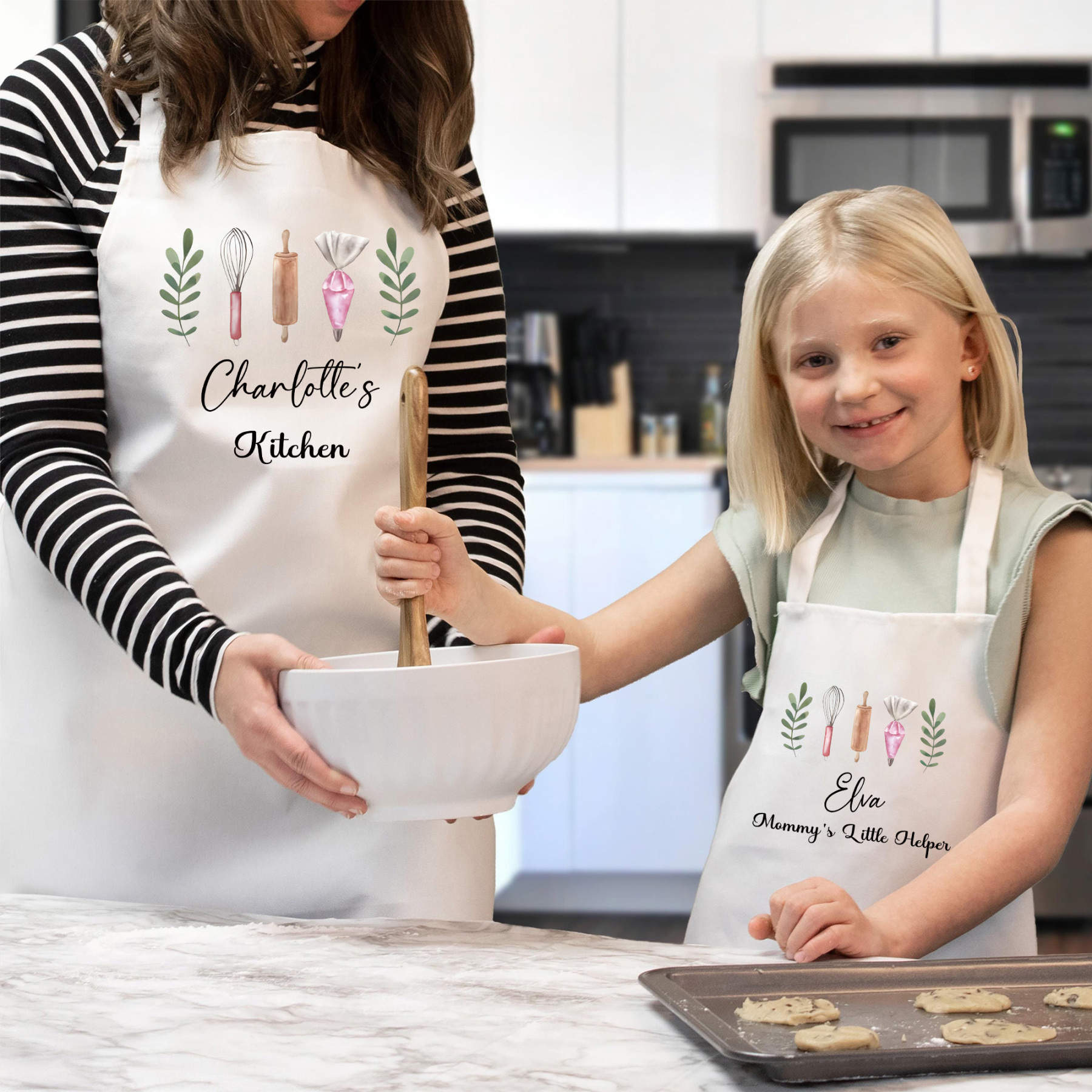 Personalised Multifunctional Waterproof Matching Family Apron | Apron40