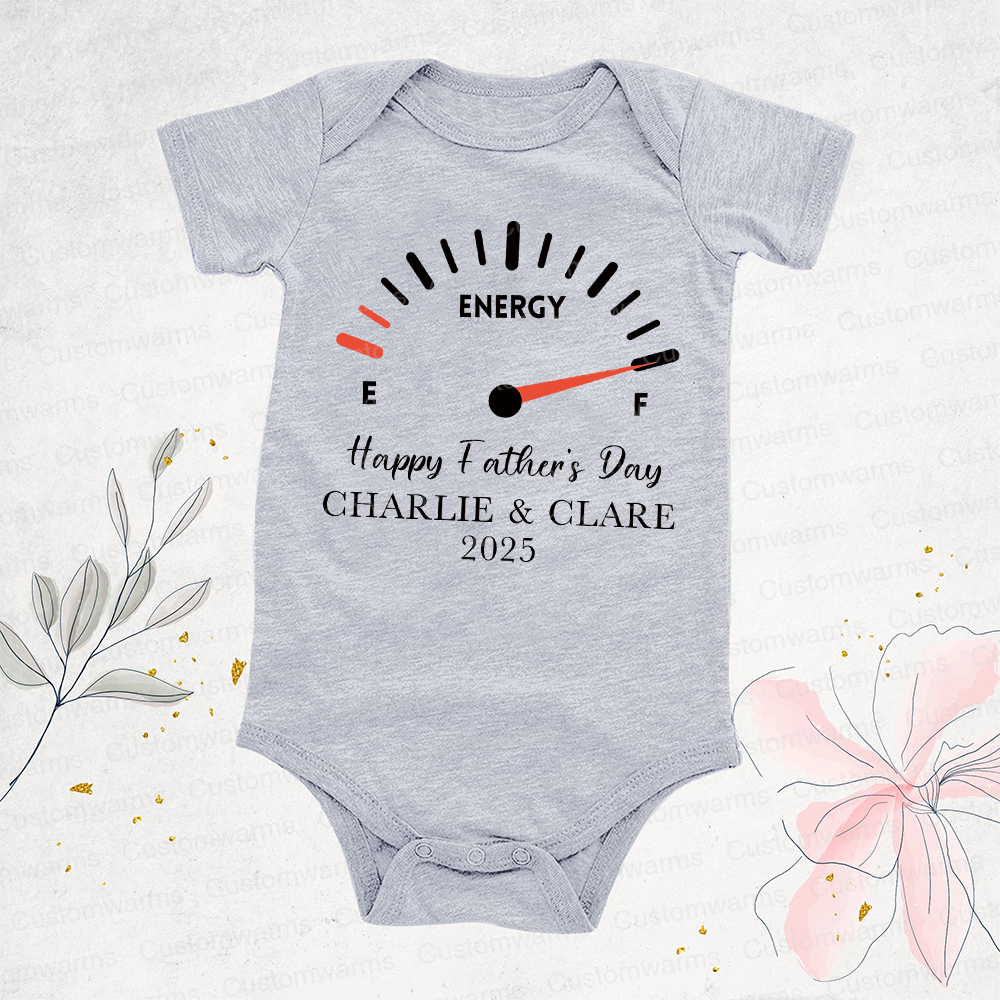 Personalized First Father's Day Daddy and Baby Outfit | CWFamily70