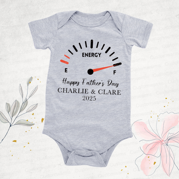 Personalized First Father's Day Daddy and Baby Outfit | CWFamily70