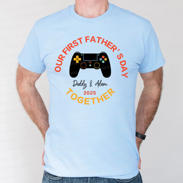 Personalized First Father's Day Daddy and Baby Outfit | CWFamily96