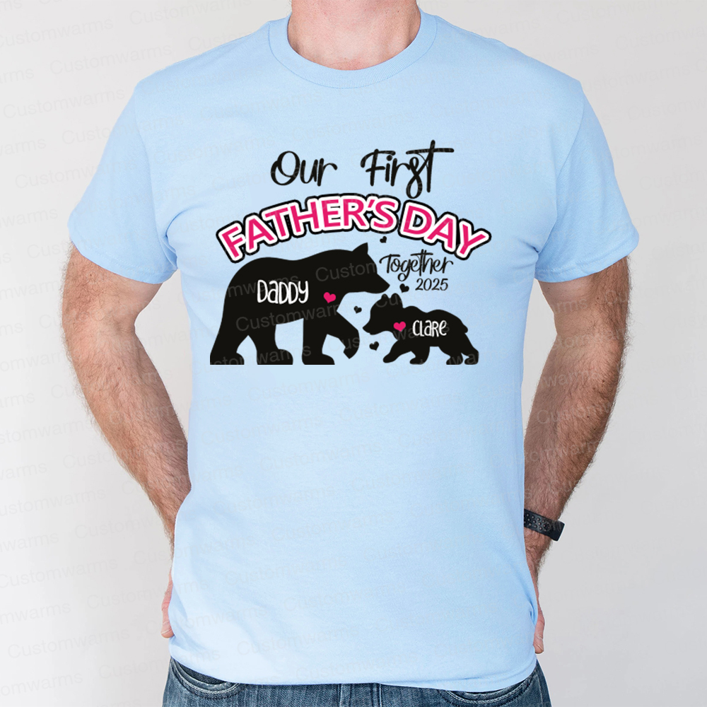 Personalized First Father's Day Daddy and Baby Outfit | CWFamily97